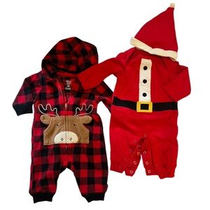 Carter’s First Christmas Photoshoot Holiday Outfits onesies